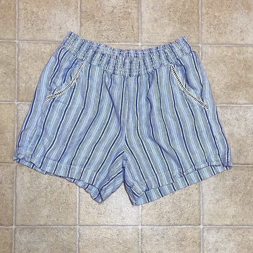 Riggs Casual Striped Women's Shorts Size Medium